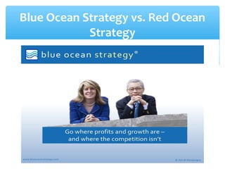 Blue Ocean Strategy vs. Red Ocean
Strategy
 