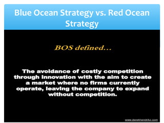 Blue Ocean Strategy vs. Red Ocean
Strategy
 