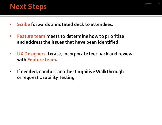 Cognitive Walkthrough Template