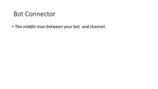 Conversational UI Bot Framework | PPTX