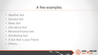 Bot Service Examples Build a great conversationalist using Azure Bot Service 2018 | PDF