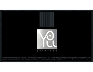 Memorial de incorporação prenotado sob o nº 317.777 no 3º Ofício de Registro de Imóveis do Rio de Janeiro em 10/05/2016. Projeto de construção aprovado por meio do processo 02/250473/2014. Arquiteto responsável pela execução da obra:
Marcelo Duarte Marques Moreira – CAU A97219-3. Arquiteto responsável pelo Projeto Legal e Executivo: Afonso Kuenerz – CAU A3968-3. O empreendimento só será comercializado após o registro do Memorial de Incorporação no Cartório de
Registro de Imóveis na forma da Lei nº 4.591/64. As imagens contidas no material são somente uma referência e para análise de possível disposição espacial do mobiliário e elementos decorativos paisagísticos, que não fazem parte integrante da
obrigação do vendedor. A entrega do imóvel será nas condições constantes do Memorial de Incorporação e especificações do Memorial Descritivo do empreendimento.
 