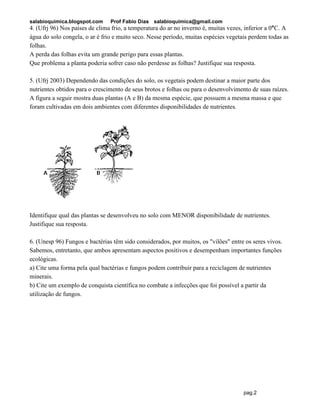 2 prova de botânica, PDF, Semente
