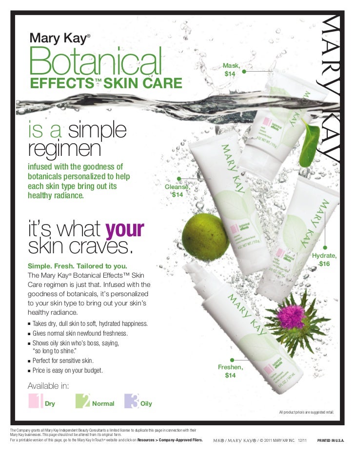botanicals skin care