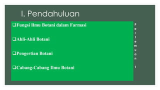 Botani pendahuluan 2016 ubp | PDF