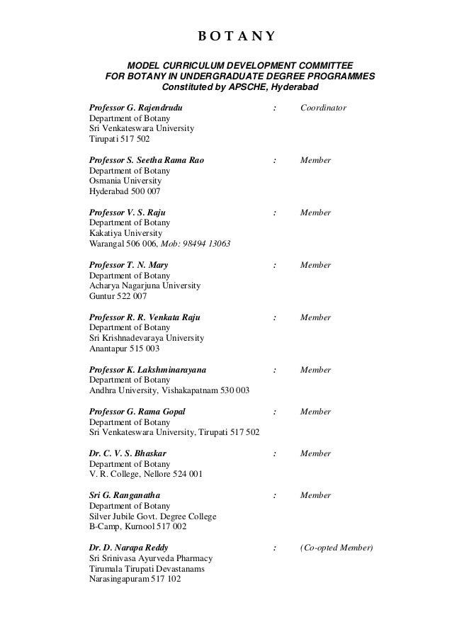 botany syllabus powerpoint model
