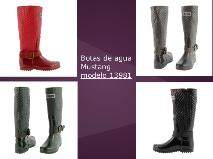 botas de agua mustang