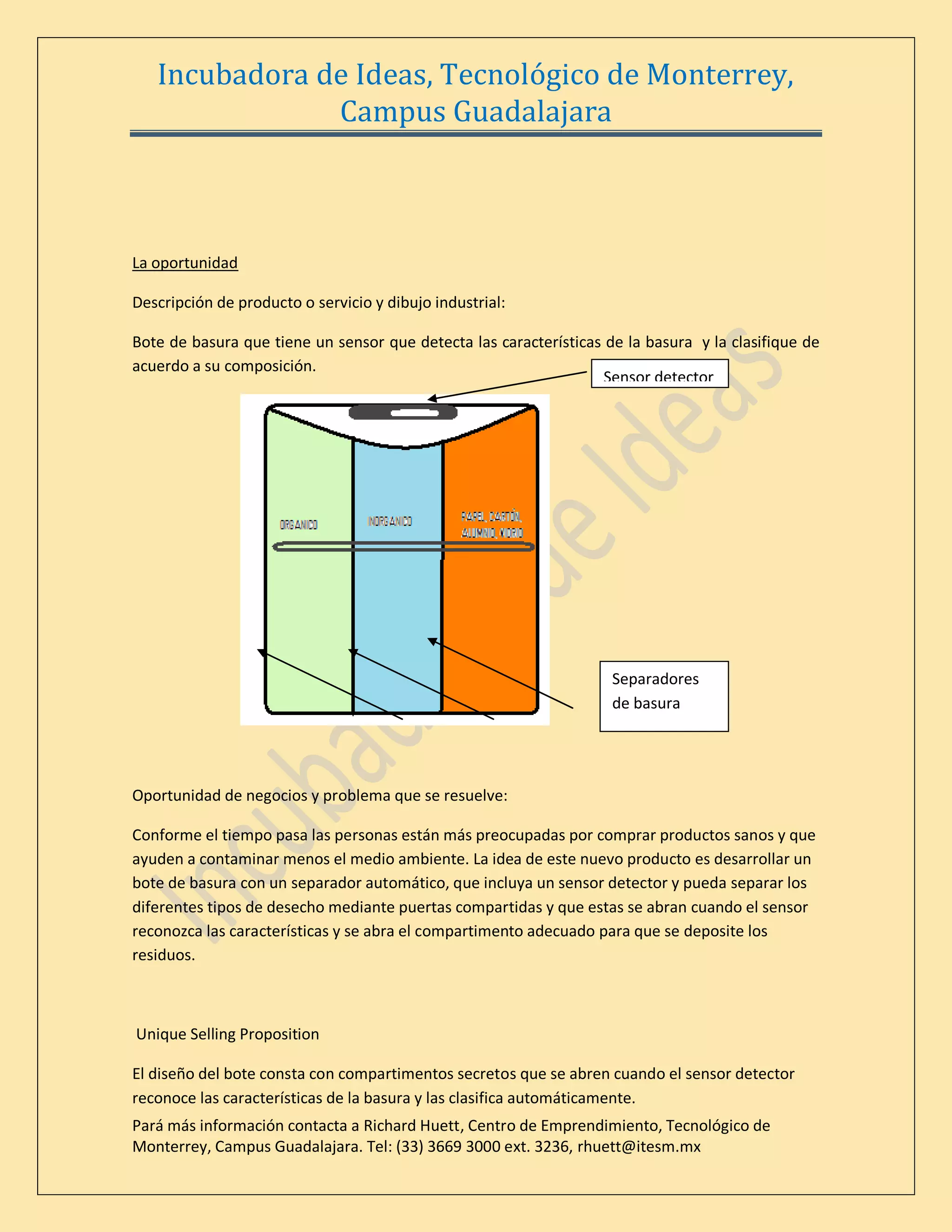 Bote De Basura Con Separador AutomáTico