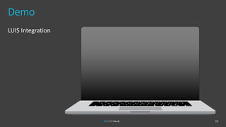 Demo
LUIS Integration
53
 