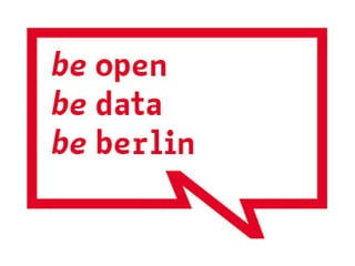 BODDy 2014: Ergebnisse Projektgruppe Open Data - Wolfgang Both