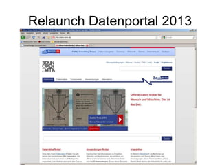 Relaunch Datenportal 2013
 