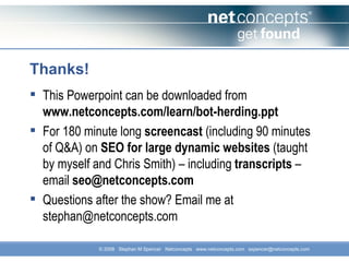 Google Bot Herding, PageRank Sculpting and Manipulation