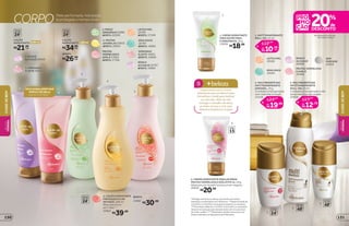 1
3
2
4
5
hidrata
poraté
24
REFIL
R$26,99
cada
LOÇÃO
HIDRATANTE,
R$34,99
cada
400ml
2. MORANGO
E LEITE 26921
1. ROSA E
ALCAÇUZ 26920
hidrata
poraté
24
LOÇÃO
HIDRATANTE,
R$21,99
cada
200ml
FRUTAS
VERMELHASE
AVELÃ 17065
REFIL 17196
3.PERAE
ORQUÍDEAS19286
REFIL 20599
4. FRUTAS
AMARELAS 20853
REFIL 20852
LEITE E MEL
16785
REFIL 17100
ROSA E
ALCAÇUZ 16787
REFIL 16885
MORANGO
E LEITE 16851
REFIL 16888
ERVA DOCE
16784
REFIL 16881
NOVA EMBALAGEM MAIS
PRÁTICA DE 200 ml
EDIÇÃO LIMITADA**
em aerossóis e roll-ons
de Cuide-se Bem***
*Protege contra maus odores, de acordo com testes
realizados no laboratório de O Boticário. **Edição limitada de
11/5/2015 a 12/6/2015 ou enquanto durarem os estoques.
***Promoção válida de 11/5/2015 a 24/5/2015 ou enquanto
durarem os estoques para desodorantes roll-on e aerossol
de Cuide-se Bem. ****Resultados obtidos de acordo com
testes realizados no laboratório de O Boticário.
SEM
PERFUME
20263
LEITE E MEL
20186
ERVA DOCE
20185
ROSA E
ALCAÇUZ
20090
FRUTAS VERMELHAS
E AVELÃ
20069
protege
poraté
482
protege
poraté
483
1
protege
poraté
24
1. CREME HIDRATANTE
PARA OS PÉS PERA
E ORQUÍDEAS, 50 g
23006
R$18,99
1
2. CREME HIDRATANTE PARA AS MÃOS
FRUTAS VERMELHAS E AVELÃ FPS 15, 50 g
Ideal para ser levado na bolsa e em viagens.
20845
R$20,99
FPS
15
2
Experimente usaro Creme
Hidratante para as Mãos Frutas
Vermelhas e Avelã para hidratar
as cutículas. Além de não
estragaro esmalte, ele deixa
as mãos macias e com uma
deliciosa fragrância na pele!
beleza+
1. ANTITRANSPIRANTE
ROLL-ON, 55 ml
por
10,39
12,99
R$
R$
de
cada
2. MULTIBENEFÍCIOS
ANTITRANSPIRANTE
AEROSOL, 75 g
Combate a transpiração
sem manchar a roupa.
25258
por
19,99
24,99
R$
R$
de
3. MULTIBENEFÍCIOS
ANTITRANSPIRANTE
ROLL-ON, 55 ml
Combate a transpiração e não
deixa manchas nas roupas.
20068
por
12,79
15,99
R$
R$
de
hidrata
poraté
24
REFIL
22882
R$30,99
5. LOÇÃO HIDRATANTE
FIRMADORA FLOR
DE MAÇÃ, 400 ml
Pele mais firme
em 7 dias****
.
22863
R$39,99
CORPO Pele perfumada, hidratada
e protegida o tempo todo
CUIDE-SEBEM
CUIDE-SEBEM
BELEZA
FEMININA
BELEZA
FEMININA
131130
 