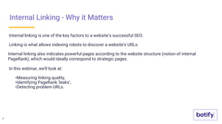 Botify webinar Internal Linking - October 2018 | PDF