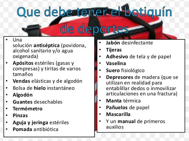 Botiquín de primeros auxilios