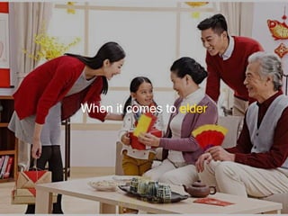 When it comes to elder
 
