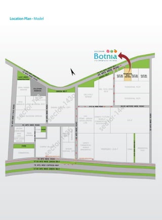 Location Plan - Model
2 & 3 B H K @ S e c t o r 1 4 4 , N o i d a
 