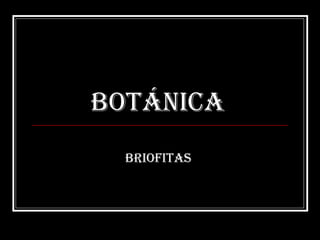 Botánica  Briofitas  
