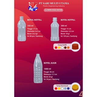 PABRIK PEMBUATAN BOTOL PLASTIK