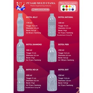 PABRIK PEMBUATAN BOTOL PLASTIK