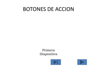 BOTONES DE ACCION
Primera
Diapositiva
 