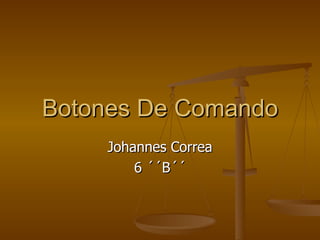 Botones De Comando Johannes Correa 6 ´´B´´ 