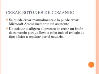 Botones de comando | PPT