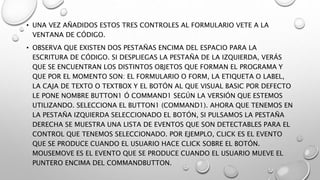 Botones en visual basic 6 | PPTX