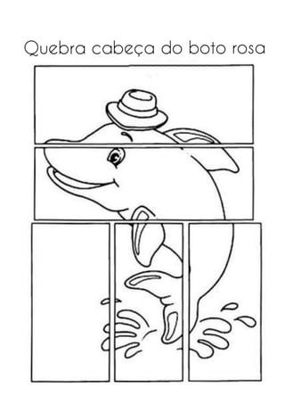Boto rosa atividade e historinha