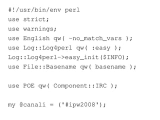 #perl.it wants your bot