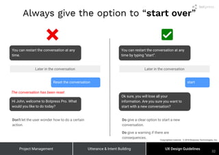 Guidelines to create a conversational assistant - By Botpress | PDF