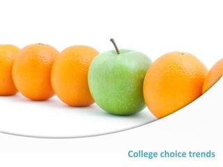 College choice trends
 