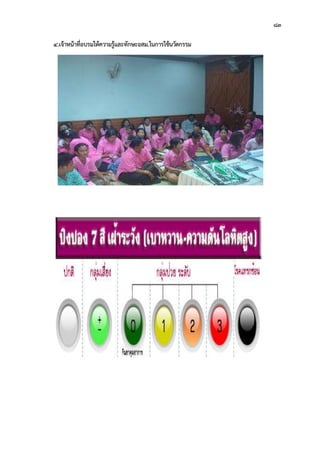 83
4.เจาหนาที่อบรมใหความรูและทักษะอสม.ในการใชนวัตกรรม
 