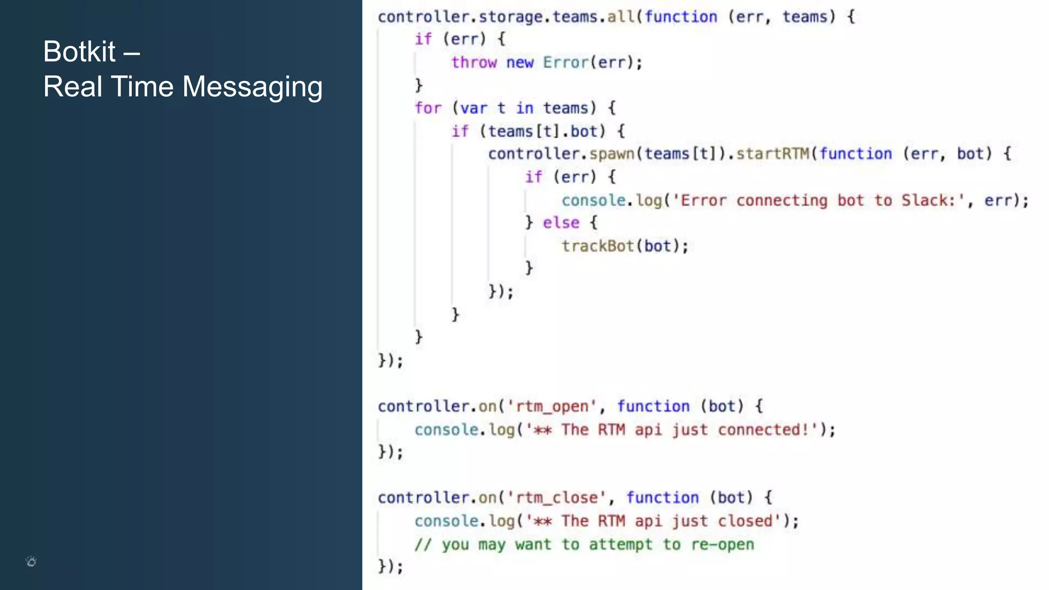 @ansi @nheidloff Botkit – Real Time Messaging