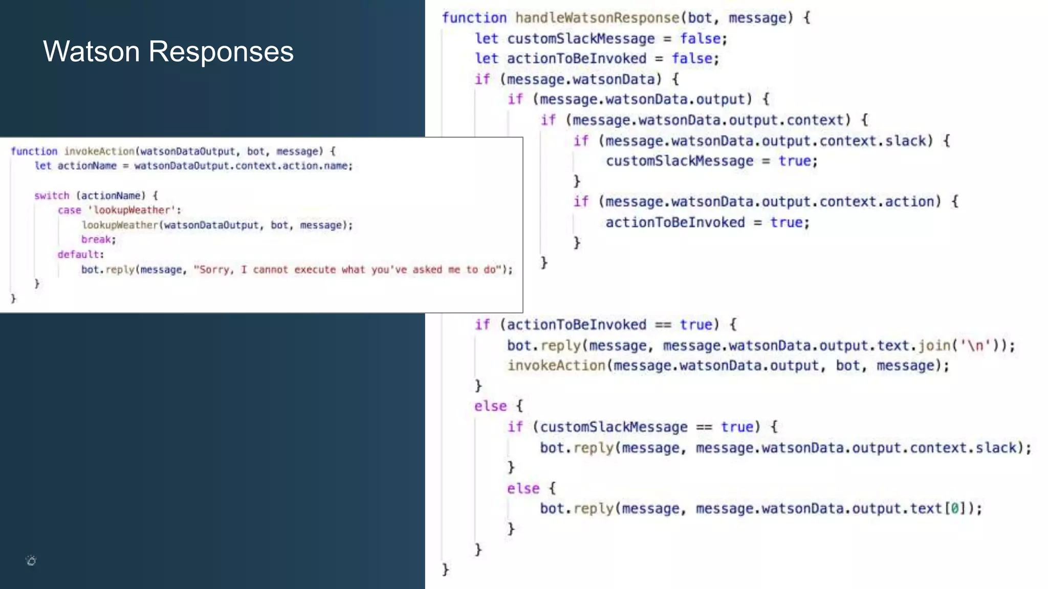 @ansi @nheidloff Watson Responses