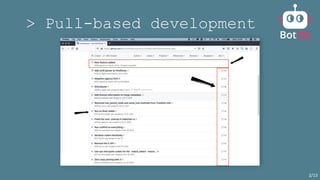 > Pull-based development
2/13
 
