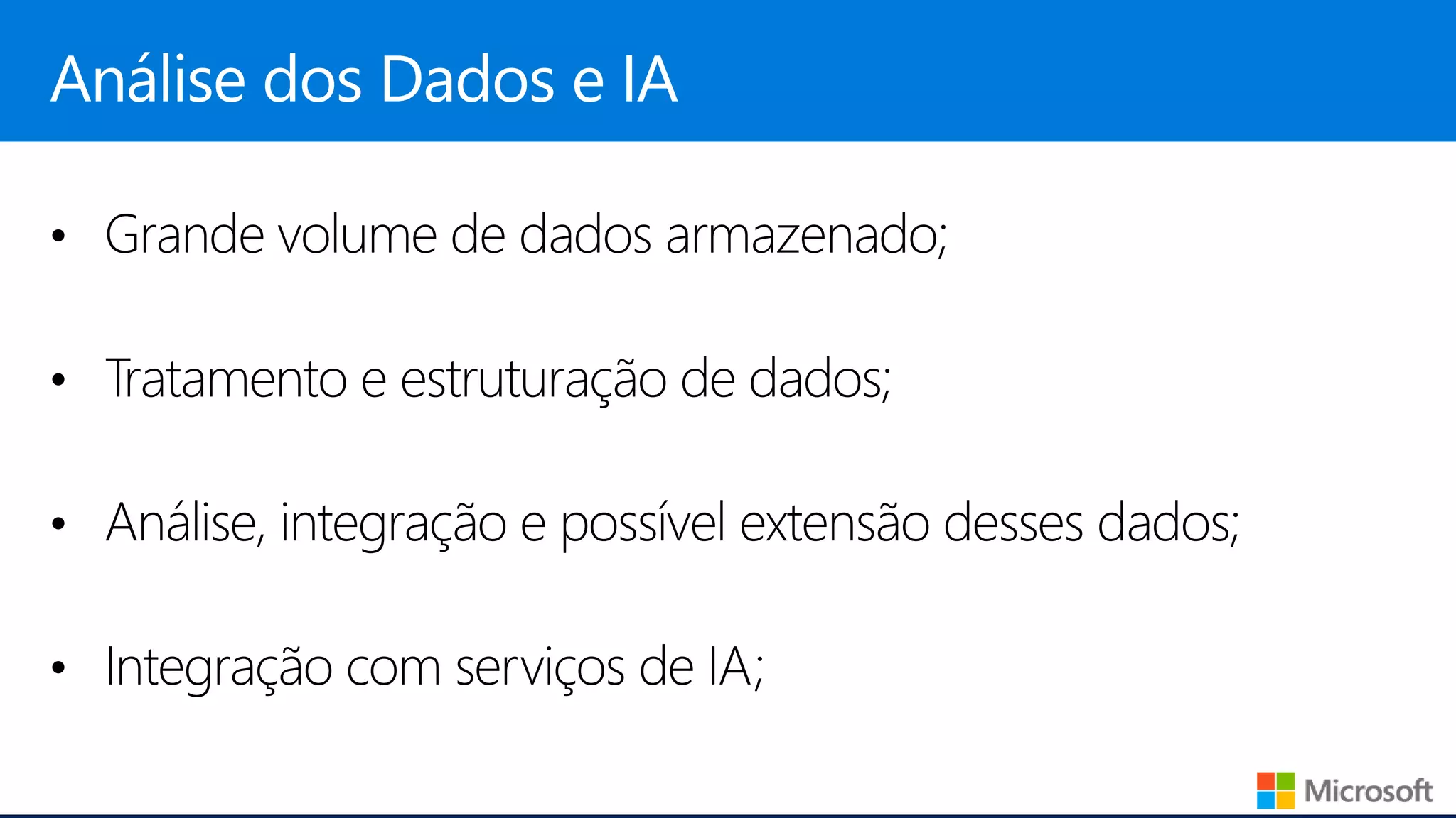Análise dos Dados e IA
 