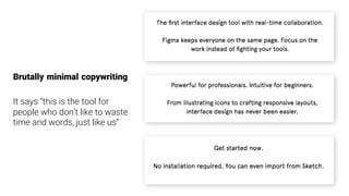 Brutally minimal copywriting

It says “this is the tool for
people who don’t like to waste
time and words, just like us”
 
