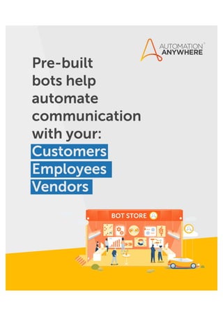 A2019 - Pre-built bots help automate communication with Customers, Employees & Vendors