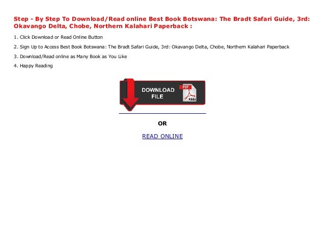 Northern Kalahari Okavango Delta Botswana The Bradt Safari Guide Chobe