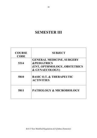 Sty Medical Course BOT New Modified Syllabus & Regulations_TN Dr. MGR Medical Universisty ...