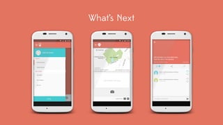 What’s Next 
Add Account 
My Activity 
Near By: North Quad 
0.2 miles away 
30 
Explore 
Bottle Around 
Bottle Activity 
My Bottle 
My Colletion 
My List 
Setting 
12:30 
9/20/2014 
Near By: Hatcher Library 42.2751525,-83.7416091 
Leave Trace: 
12:30 
Drop 
Here, Bottle Your Story 
Still remeber our first date here, 
Feel like she’s still around. 
Near By: Hatcher Library 
Thoughts on the bottle? 
9/20/2014 
31 
Such a sad but precious memory. 
2 days ago 1 
Such a sad but precious memory. 
2 days ago 0 
