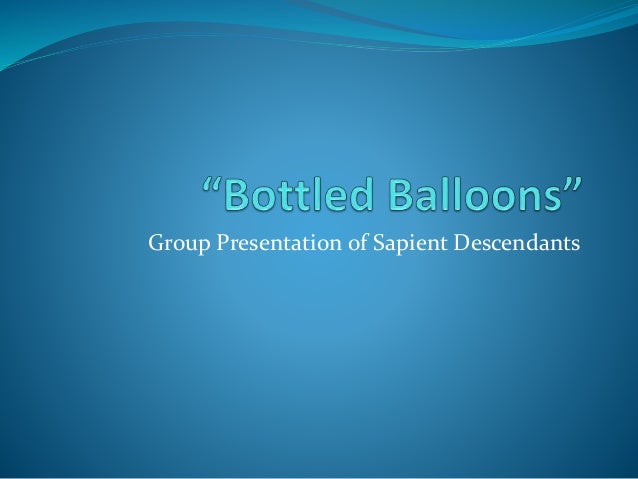 bottled balloons