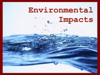 Environmental
      Impacts
 
