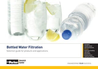 Bottled Water Filtration
Selection guide for products and applications
 