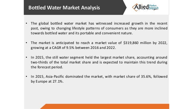 bottled water industry analysis essay A comprehensive industry research report offering statistical data and analysis of the sparkling, non-sparkling, imported, spring, purified & hod market segments. bottled water industry analysis essay A comprehensive industry research report offering statistical data and analysis of the sparkling, non-sparkling, imported, spring, purified & hod market segments.