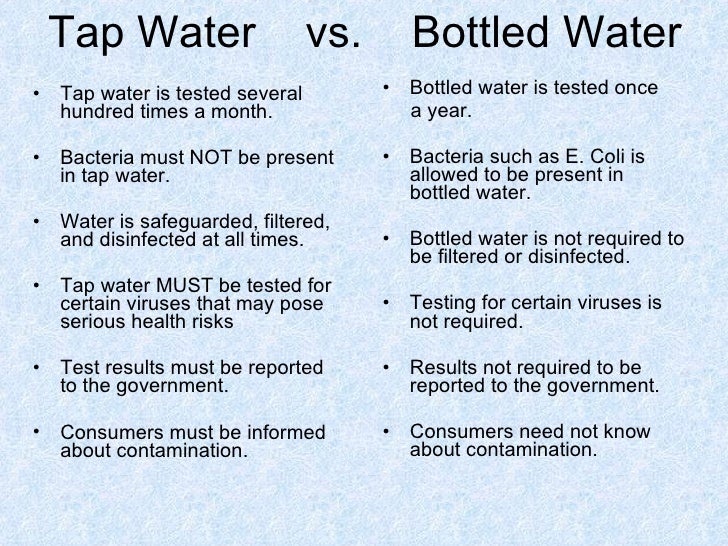 benefits of tap water