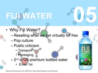 Fiji Water Uni Presentation | PPT