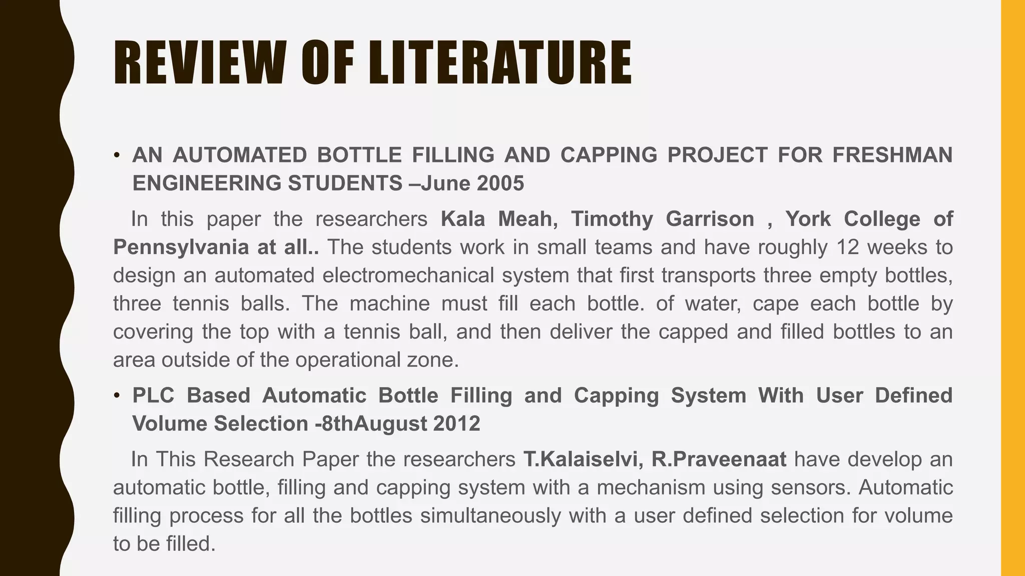 Automatic Bottle filling and Capping using PLC | PPTX