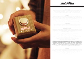 Problem
Public schools are in need of funding to give kids a better and
more versatile education. Public schools also need to stay
relevant and revise themselves to the present landscape.
Insight
There is a demand for creative education right now. A cultural
education based on students as future makers. An education that
concentrates on learning by doing and experimentation. Not just
feeding students with information from textbooks but teaching
them to develop their own ideas and understanding.
Solution
Bottle Rocket. A monthly subscription box filled with items
produced by students in school as part of their learning.
How it works:
People can subscribe to the service for a certain amount of cost
that goes to fund public schools. The box they receive monthly
will contains items such as:
-. New songs from the school music club or choir.
-. Cookies from cooking class.
-. Bottle rocket or other science-based toys from physics class.
-. Decoration and artwork from art class.
-. Useful electronic devices from engineering class.
-. And other items students created.
The box gives students the freedom of creativity to create and a
chance for all of them to pitch in. They can create simple things
that will be useful for the subscribers such as the Netflix Socks
and Switch. Each month the items will have different themes such
as Halloween for October and Christmas for December.
Goals:
This project will improve students learning experience and raise
funds for the school. Teaching the maker and DIY culture through
creative education, at the same time, provides useful and
interesting things for the subscriber.
 